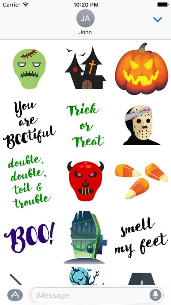 Cute Halloween Stickers Screenshot