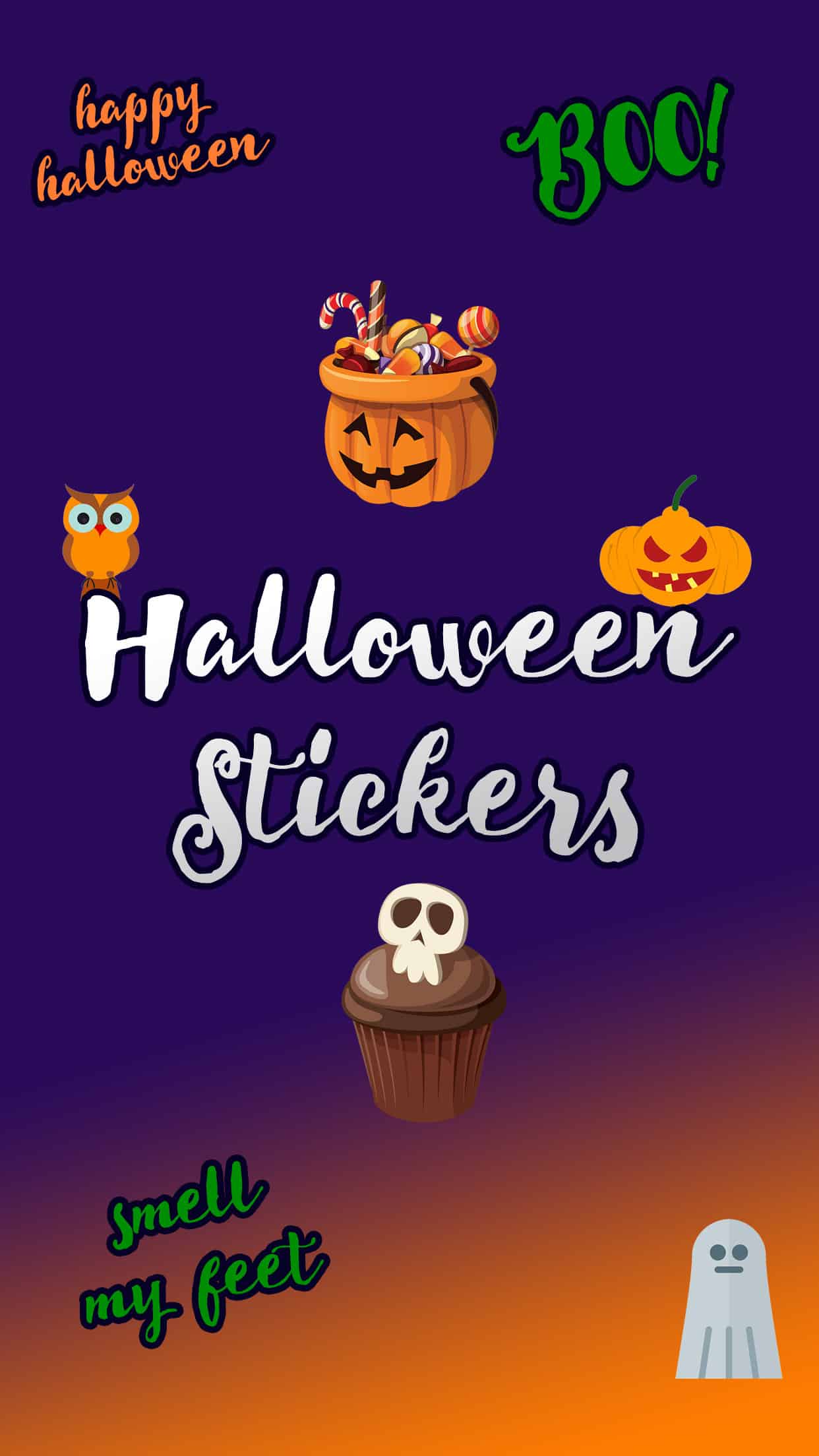 Cute Halloween Stickers Splash