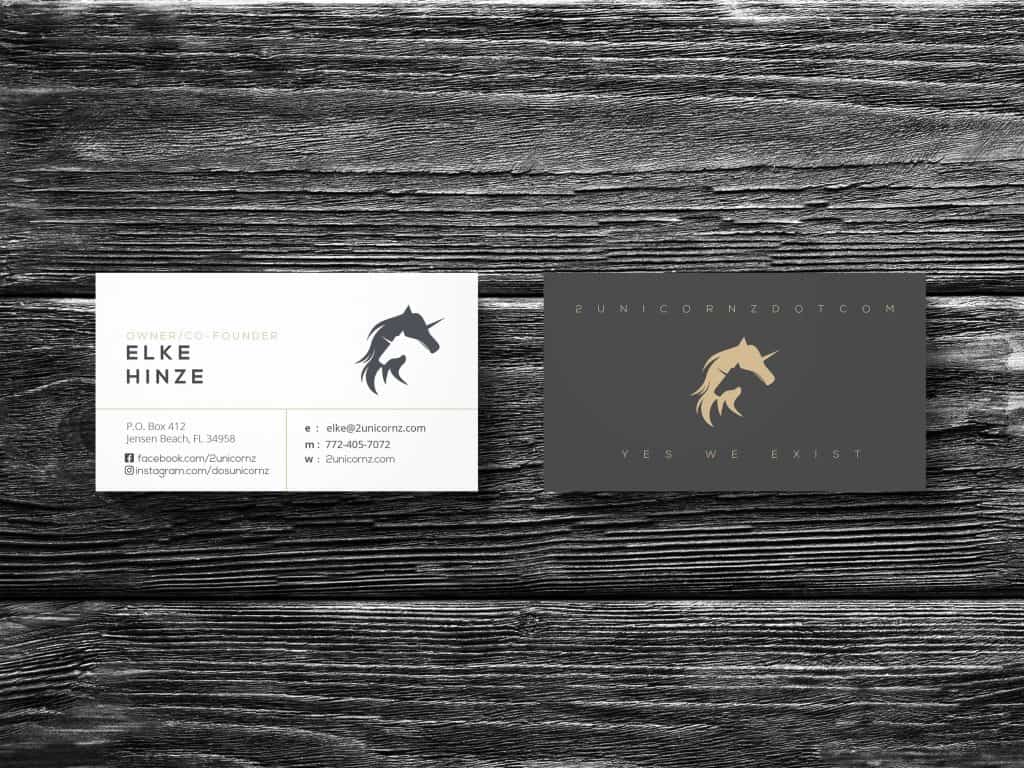 Two Unicornz Business Cards
