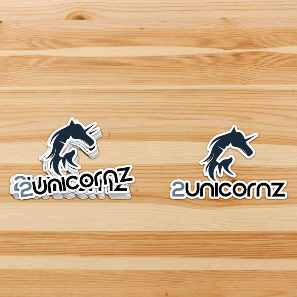 Two Unicornz Stickers