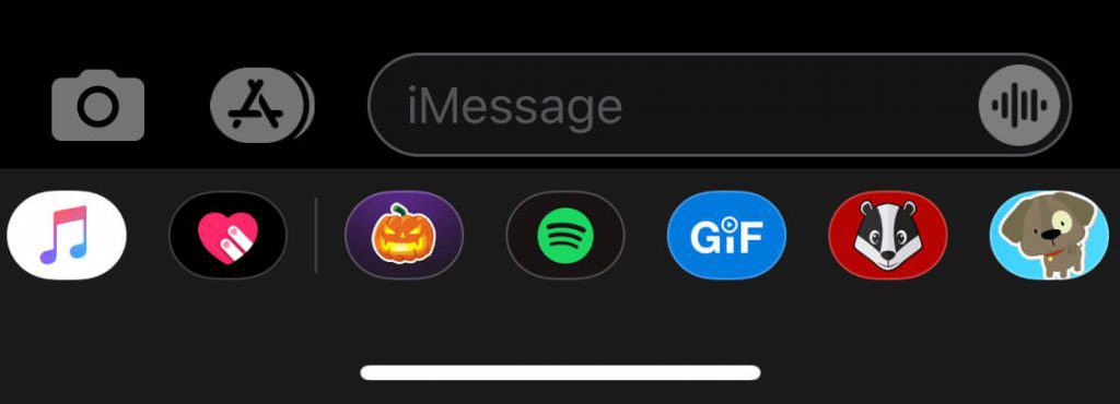 iMessage Icon Row